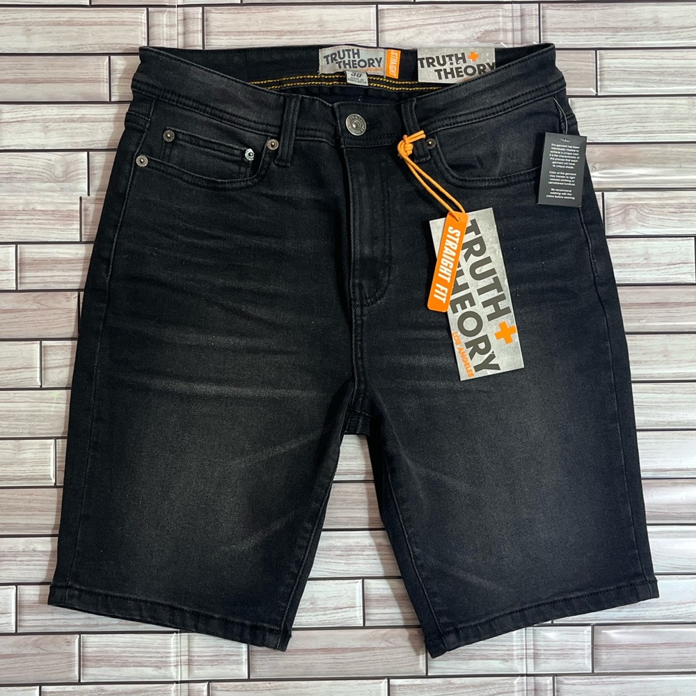Men's Black Shorts NWT Straight Fit 8” inseam.